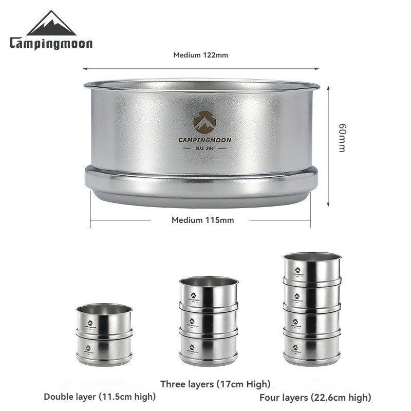 CAMPINGMOON Portatle Outdoor C - огляд і ціна Camping Cooking Dishes